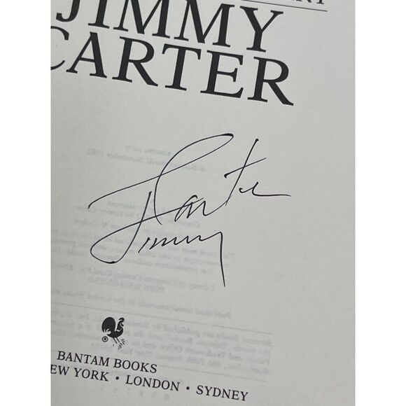 Jimmy Carter Signed Book Full Name Keeping Faith Memoirs Of A President HC JSA - Picture 3 of 8